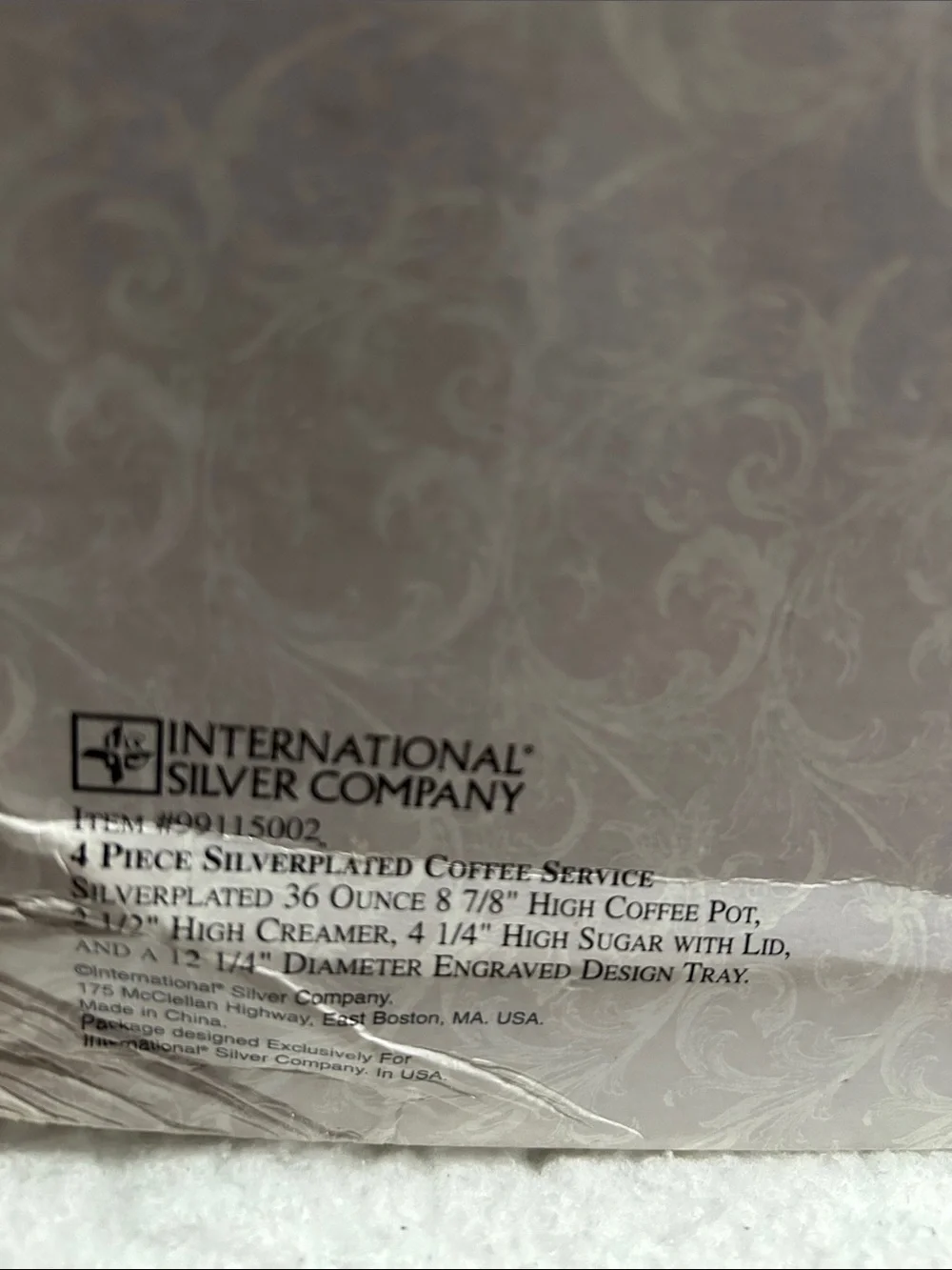 International Silver Company Silver Tea Set